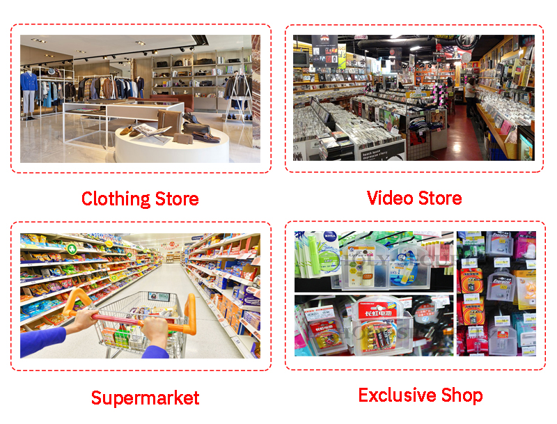 Супермаркет-охранителна-врата-магазин за-дрехи-козметика-магазин за канцеларски материали